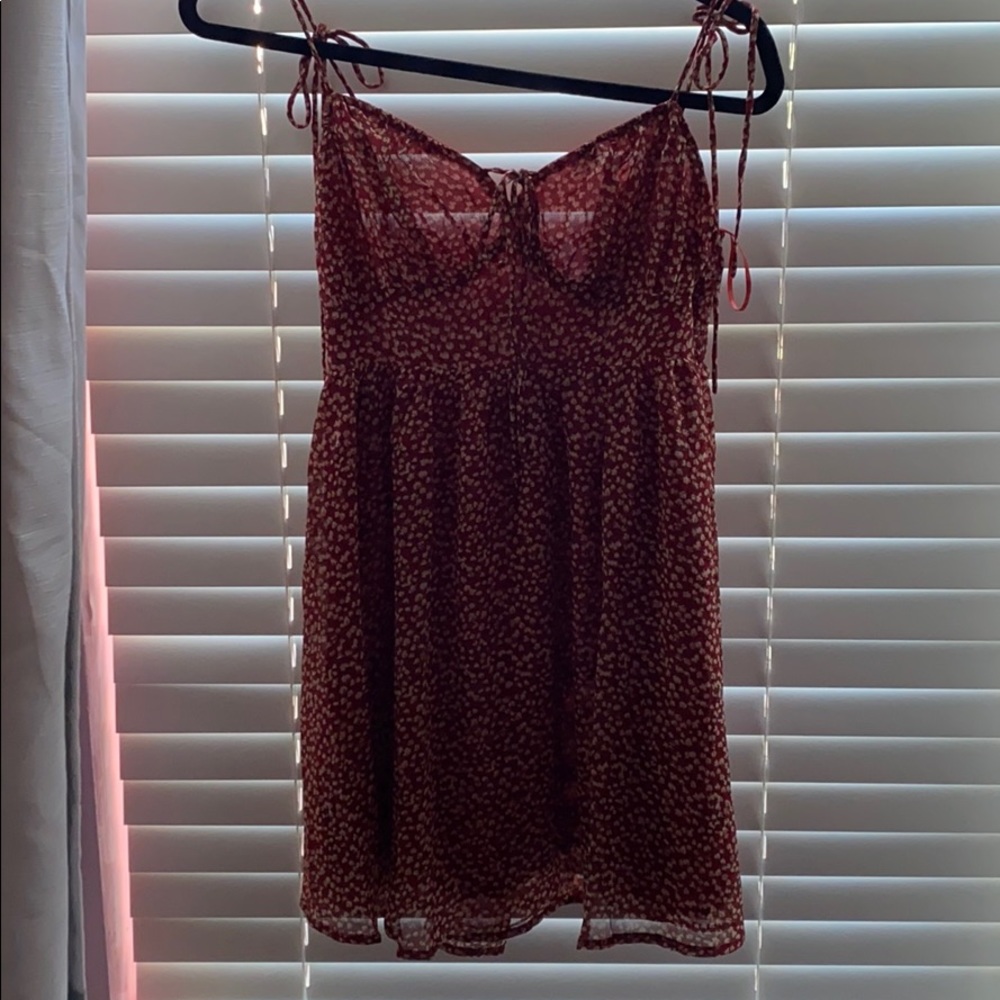princess polly red tie dress